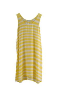 HSS12 WONDER BORDER CHEESY TANK DRESS - VARIOUS